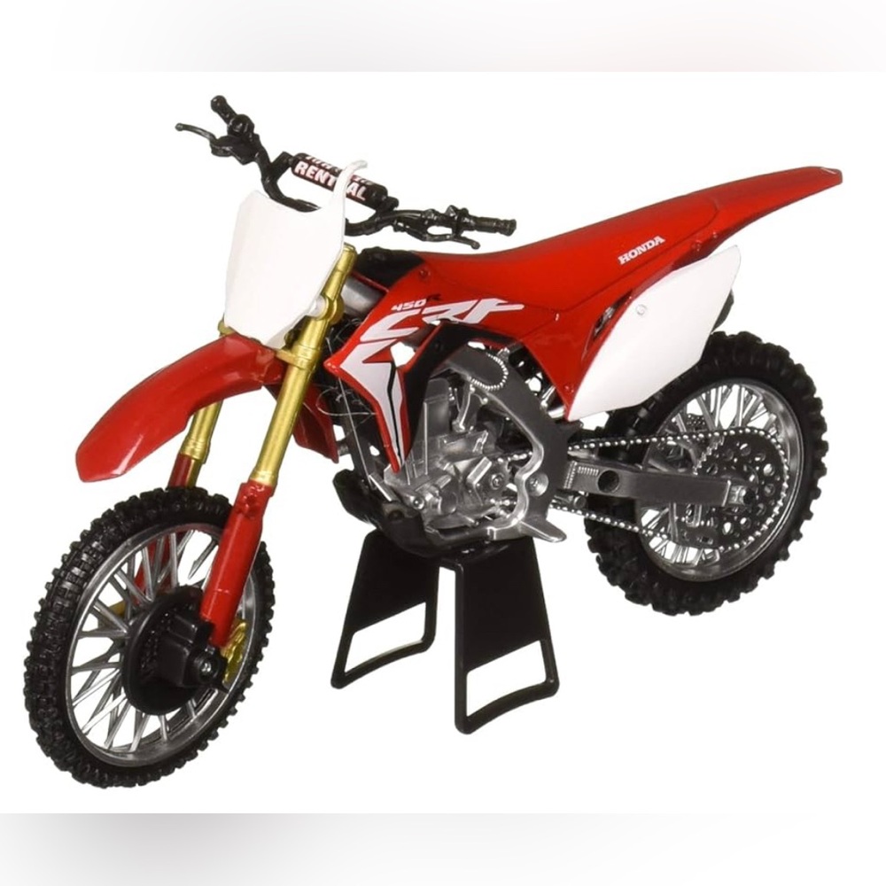 COPY - New-Ray NewRay 1: 12 Motorcycles - Honda CRF450R (Red) Diecast - NEW